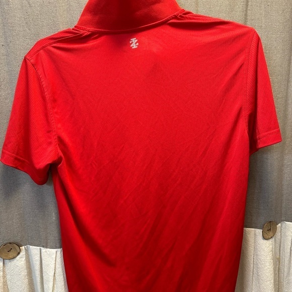 IZOD Polo Performance Shirt Men’s‎ Size Medium Red Golf Short Sleeve - Picture 7 of 10